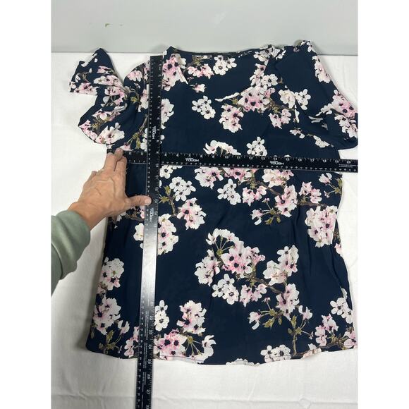 VERO MODA, Marky Crew‎ Neck Top 3/4 Sleeve Floral Size L - Picture 4 of 6